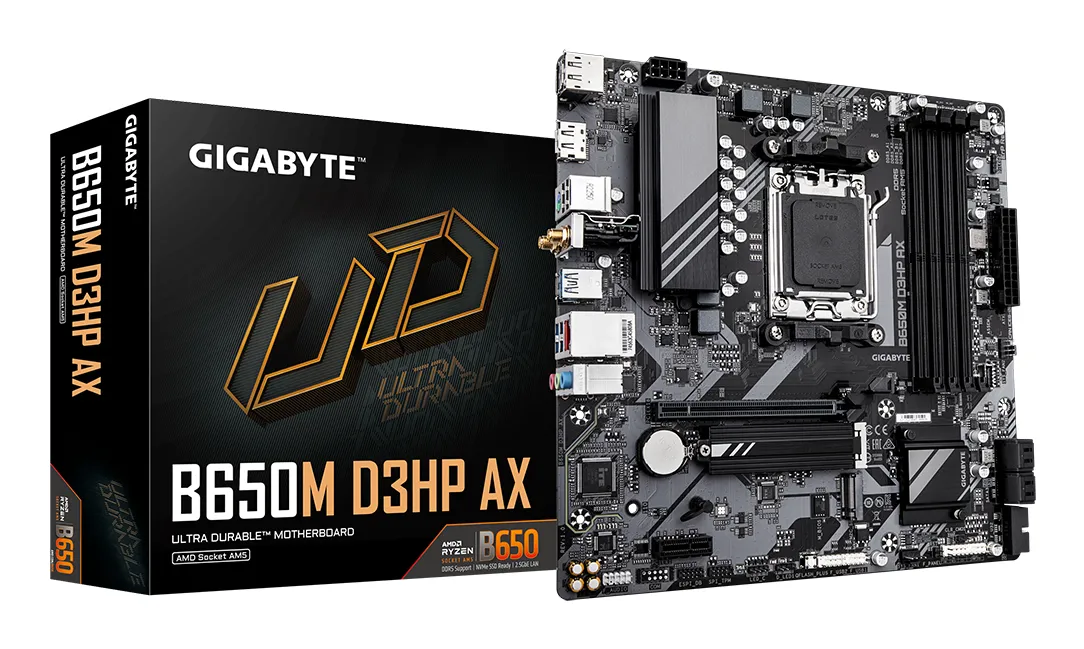GIGABYTE B650M D3HP AX 中古 AM5 マザーボード Gigabyte B650M D3HP AX AM5 mATX Motherboard - Multitronic